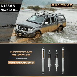 SANDKAT 4WD Nissan Navara D40 2006–2015 Nitrogas Type Shock Absorber