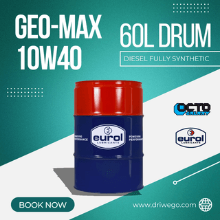Eurol Geo-Max 10W40 60L Drum Diesel Fully Synthetic