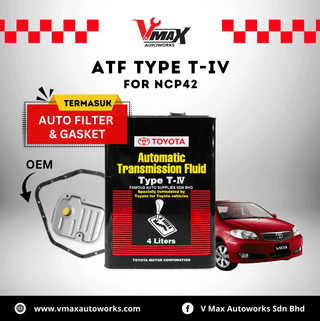 Toyota ATF Type T-IV Automatic Transmission Fluid + Auto Filter & Gasket