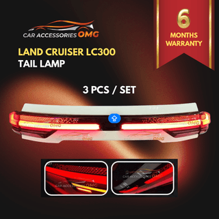 Toyota Land Cruiser LC300 Tail Lamp 2022 - 2023 Dynamic Led Rear Lamp Tail Light Lampu Belakang