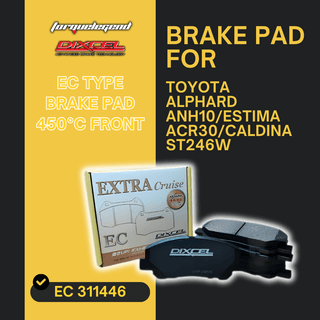 (TOYOTA ALPHARD ANH10/ESTIMA ACR30/CALDINA ST246W) DIXCEL BRAKE PAD EC 600C