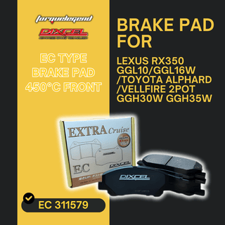(LEXUS RX350 GGL10/GGL16W/TOYOTA ALPHARD/VELLFIRE 2POT GGH30W GGH35W) DIXCEL BRAKE PAD EC TYPE 450C