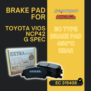 (TOYOTA VIOS NCP42 G SPEC ) DIXCEL BRAKE PAD EC TYPE 450C