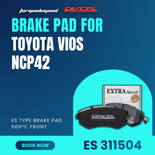 (TOYOTA VIOS NCP42) DIXCEL BRAKE PAD ES TYPE 600C