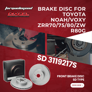 (TOYOTA NOAH/VOXY ZRR70/75/80/ZWR80G) DIXCEL BRAKE DISC SD TYPE