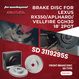 (TOYOTA ALPHARD/VELLFIRE GGH30) DIXCEL BRAKE DISC SD TYPE
