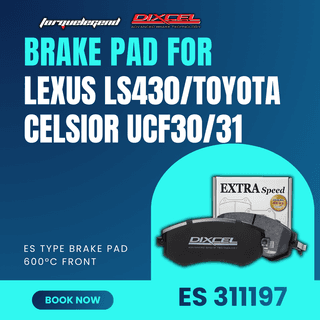 (LEXUS LS430/TOYOTA CELSIOR UCF30/31) DIXCEL BRAKE PAD ES TYPE 600C