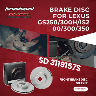 (LEXUS GS250/300H/IS200/300/350) DIXCEL BRAKE DISC SD TYPE