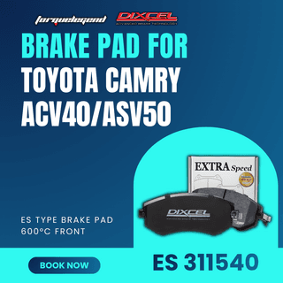 (TOYOTA CAMRY ACV40/ASV50) DIXCEL BRAKE PAD ES TYPE 600C