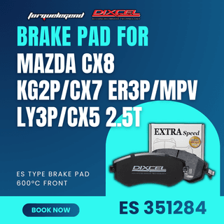 (MAZDA CX8 KG2P/CX7 ER3P/MPV LY3P/CX5 2.5T) DIXCEL BRAKE PAD ES TYPE 600C