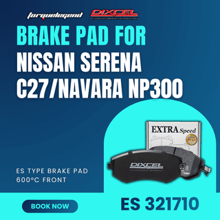 (NISSAN NAVARA NP300/SERENA C27) DIXCEL BRAKE PAD ES TYPE 600C