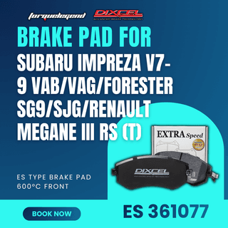 (SUBARU IMPREZA V7-9 VAB/VAG/FORESTER SG9/SJG/RENAULT MEGANE III RS (T) ) DIXCEL BRAKE PAD ES TYPE 600C