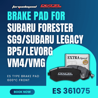 (SUBARU FORESTER SG9/SUBARU LEGACY BP5/LEVORG VM4/VMG) DIXCEL BRAKE PAD ES TYPE 600C