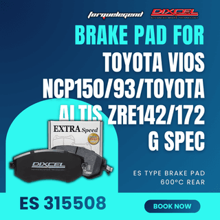 (TOYOTA VIOS NCP150/93/TOYOTA ALTIS ZRE142/172 G SPEC) DIXCEL BRAKE PAD ES TYPE 600C