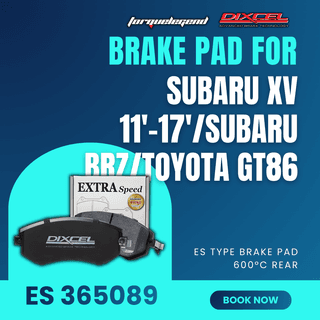 (SUBARU XV 11'-17'/SUBARU BRZ/TOYOTA GT86) DIXCEL BRAKE PAD ES TYPE 600C