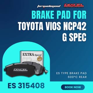 (TOYOTA VIOS NCP42 G SPEC) DIXCEL BRAKE PAD ES TYPE 600C