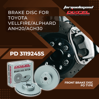 (TOYOTA VELLFIRE/ALPHARD ANH20/AGH30) DIXCEL BRAKE DISC PD TYPE