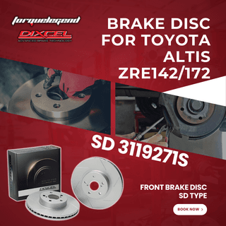 (TOYOTA ALTIS ZRE142/172) DIXCEL BRAKE DISC SD TYPE