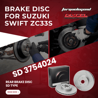 (SUZUKI SWIFT ZC33S) DIXCEL BRAKE DISC SD TYPE