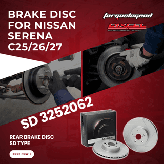 (NISSAN SERENA C25/26/27) DIXCEL BRAKE DISC SD TYPE