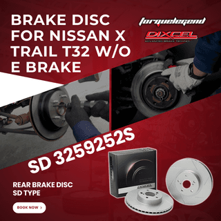 (NISSAN X TRAIL T32 W/O E BRAKE) DIXCEL BRAKE DISC SD TYPE