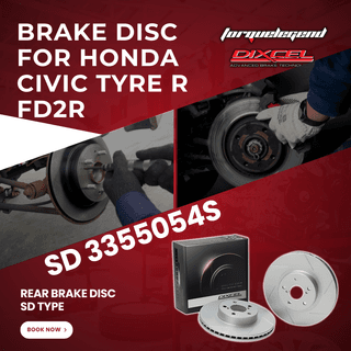 (HONDA CIVIC TYRE R FD2R) DIXCEL BRAKE DISC SD TYPE