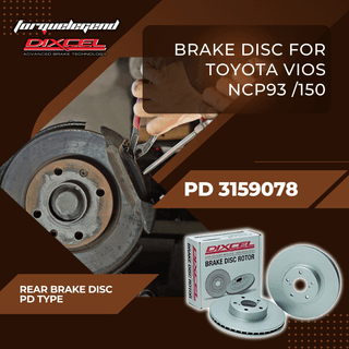 (TOYOTA VIOS NCP93 /150) DIXCEL BRAKE DISC PD TYPE
