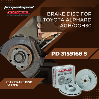 (TOYOTA ALPHARD AGH/GGH30 ) DIXCEL BRAKE DISC PD TYPE