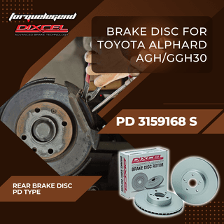 (TOYOTA VELLFIRE/ALPHARD AGH30) DIXCEL BRAKE DISC PD TYPE