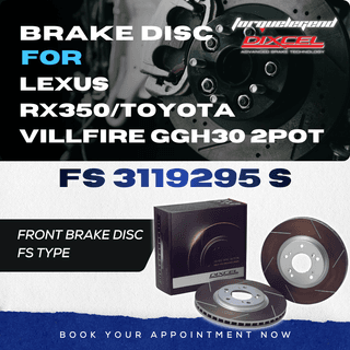 (LEXUS RX350/TOYOTA VILLFIRE GGH30 2POT) DIXCEL BRAKE DISC FS TYPE