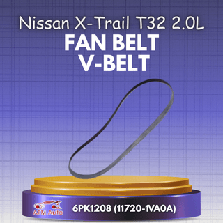 Nissan X-Trail T32 2.0L Fan Belt, V-Belt 6PK1208 (11720-1VA0A)