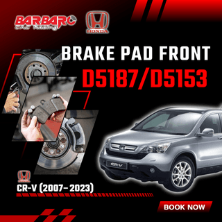Barbaro D5187/D5153 Brake Pad Front Honda CR-V 2007–2023