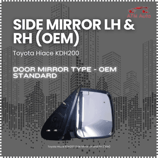 Toyota Hiace KDH200 Side Mirror LH and RH (OEM)