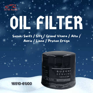 Suzuki Swift, SX4, Grand Vitara, Alto, Aerio, Liana and Proton Ertiga Oil Filter (16510-61J00)