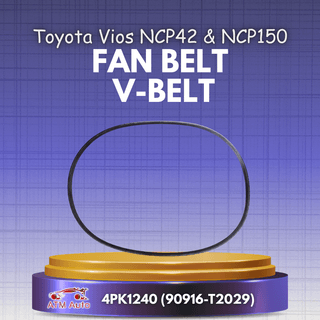 Toyota Vios NCP42 & NCP150 Fan Belt, V-Belt 4PK1240 (90916-T2029)