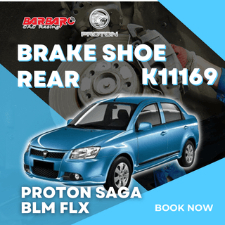 Barbaro K11169 Brake Shoe Rear Proton Saga BLM FLX