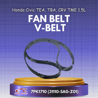 Honda Civic TEA, TBA, CRV TME 1.5L Fan Belt, V-Belt 7PK1710 (31110-5AG-Z01)