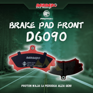 Barbaro D6090 Brake Pad Front Proton Waja 1.6 Perodua Alza Gen1