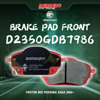 Barbaro D2350GDB7986 Brake Pad Front Proton Iriz Persona Saga 2016+