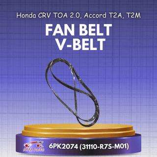 Honda CRV TOA 2.0, Accord T2A, T2M Fan Belt, V-Belt 6PK2074 (31110-R7S-M01)