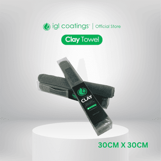 IGL Coatings Ecoclean Clay Towel - 30 x 30CM Premium High Grade Polymer Clay Towel Cloth For Car Wash Polishing