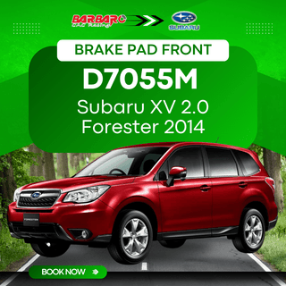 Barbaro D7055M Brake Pad Front Subaru XV 2.0 Forester 2014