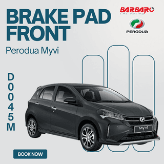 Barbaro D0045M Brake Pad Front Perodua Myvi