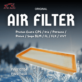 Original Proton Exora CPS, Iriz, Persona, Preve & Saga BLM/ FL / FLX / VVT Air Filter (PW810704/PW911458)