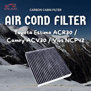 Toyota Estima ACR30, Camry ACV30 and Vios NCP42 Air Cond Cabin Filter (Carbon)