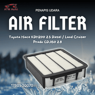 Toyota Hiace KDH200 2.5 Diesel and Land Cruiser Prado GDJ150 2.8 Air Filter/Penapis Udara (17801-30070)