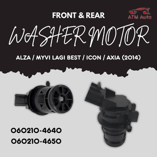 Perodua Alza, Myvi Lagi Best, Icon, Axia (2014) Front and Rear Washer/Wiper Tank Motor (OEM 060210-4640 & 060210-4650)