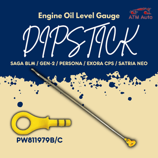 Original Proton Saga BLM, Gen-2, Persona, Exora CPS and Satria Neo Engine Oil Level Gauge/Oil Dipstick (PW811979B/C)