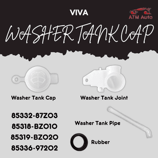 Original Perodua Viva Washer/Wiper Tank Cap/Joint/Pipe/Tangki Air Viva (85332-87Z03/85318-BZ010/85319-BZ020/85336-97202)