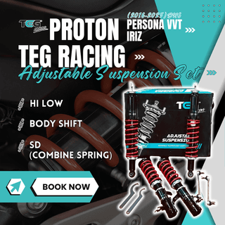 Iriz 1.3 1.6 Proton TEG Racing Adjustable Hi-Low Suspension SD Body Shift w/ Absorber Link F/R Set